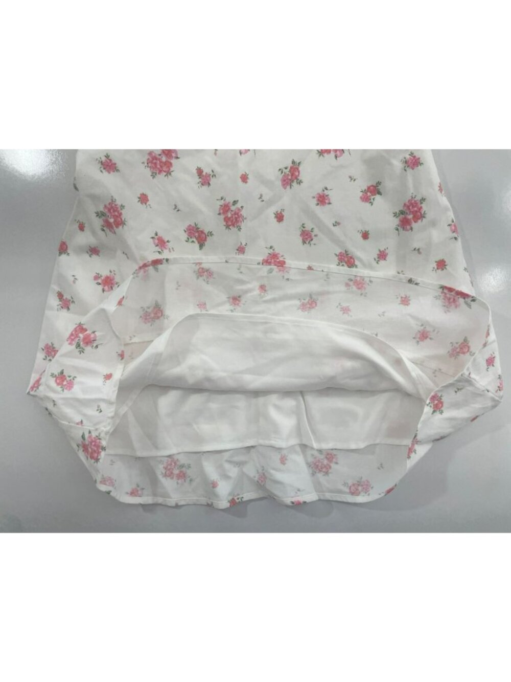 Altard State Ivory Pink Floral Puff-Sleeve Floral Mini Dress Size S MSRP$76 NEW - Picture 6 of 10